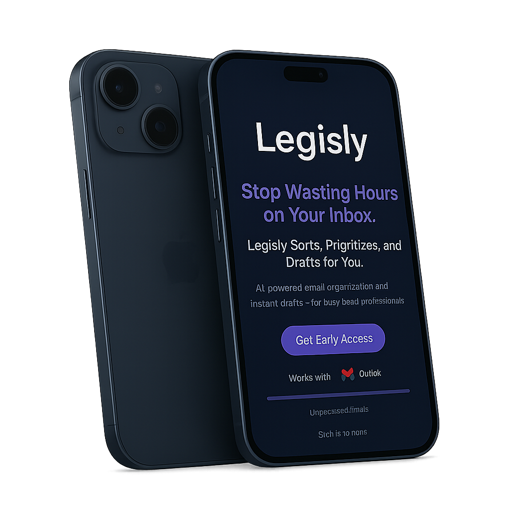 Legisly app on mobile phone